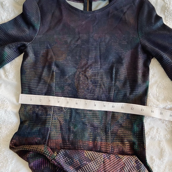 French Connection A line dress size 6 purple mix fall perfect colors - Picture 5 of 8